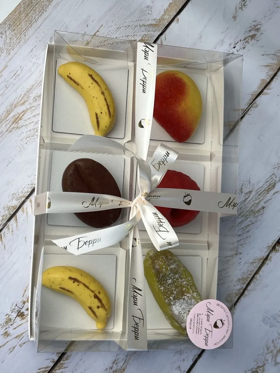 Подарочный набор корпусных пирожных MaryBerry, 6 шт.