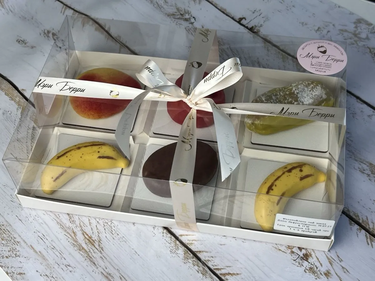 Подарочный набор корпусных пирожных MaryBerry, 6 шт.