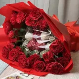 Букет с клубникой в шоколаде «Букет из клубники в шоколаде "Алый поцелуй"» — MaryBerry