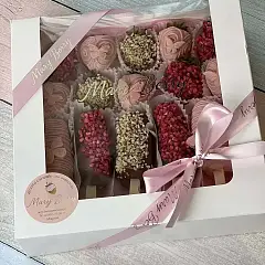 Клубнично-банановый дуэт — фрукты в шоколаде